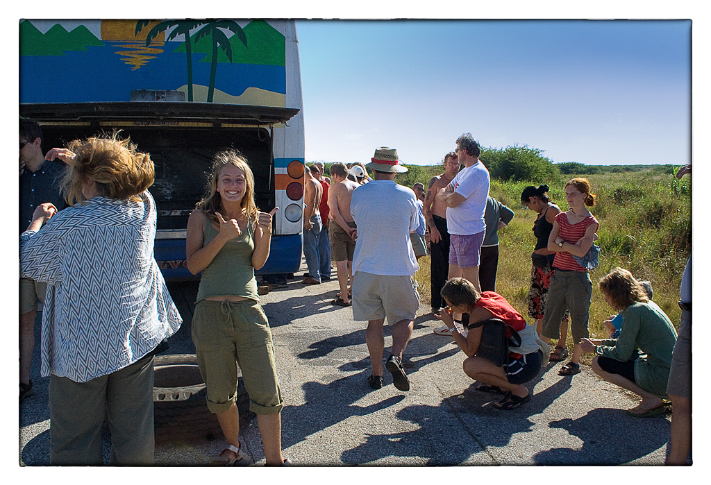 En rundtur på Kuba ingår för att lära känna ön. Här en svalkande punkapaus.